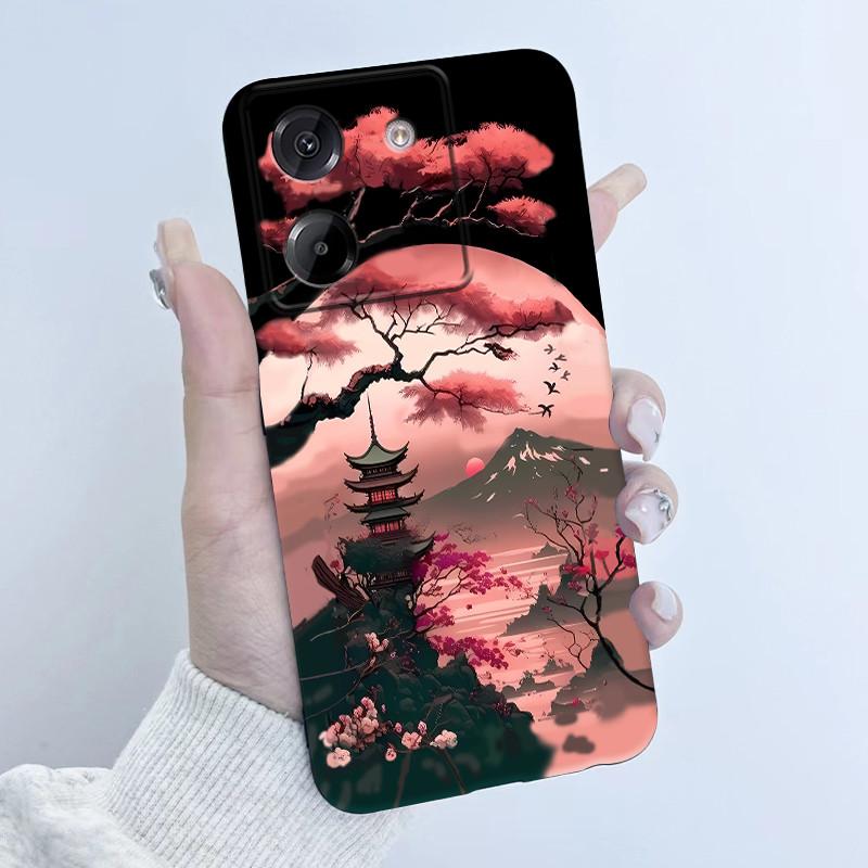 For Xiaomi Poco M7 Pro 5G Phone Case Fashion Flower Girl Design Soft Silicone TPU Back Housing for Poco M 7 Pro M7Pro 5g Covers