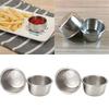 10pcs 40/50/60ml Stainless Steel Condiment Sauce Cups Sushi Vinegar Soy Dish Tomato Sauce Container Seasoning Bowls For Kitchen