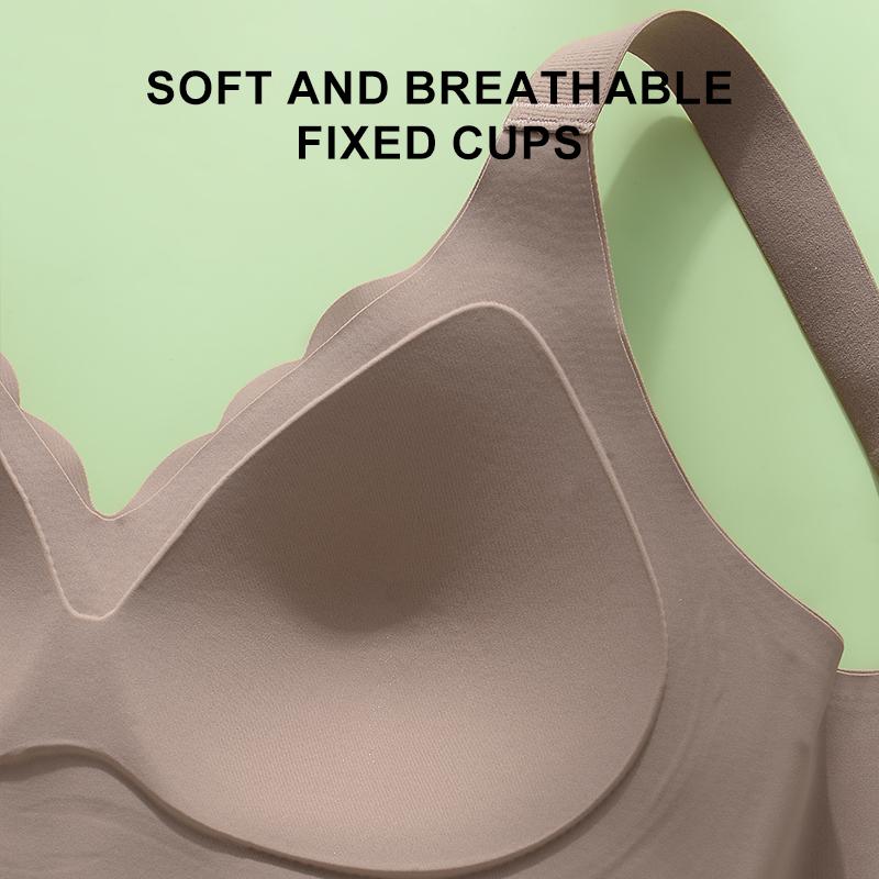 Dámské sportovní podprsenky, bezešvé, jednodílné, pohodlné, bez ocelových kroužků, na jógu, fitness, spaní, spodní prádlo, nabírané, proti prohýbání