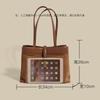 Frosted tote bag niche original design high-end texture work commuter women's bag portable underarm shoulder bag