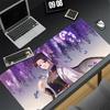 Wisteria Flower Mouse Pad Laptop Purple Anime Girl Keyboard Rug Demon Slayer Kochou Shinobu Mousepad PC Butterfly Gamer Desk