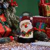 LED Glowing Christmas Snow Scene Ornament - Creative Plastic Tree Cover Decoration