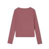 Levis Comfortable Versatile Fashion Basic Square Neck Long Sleeve T-Shirt Women tops 005IO-0008