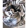 Women S Geometric Abstract Printed Silk Like Square Scarf For Sun Protection