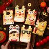 6pcs Red Color Chinese Red Envelopes Cartoon Cartoon Red Packets New Year Red Hongbao  Birthday Gift