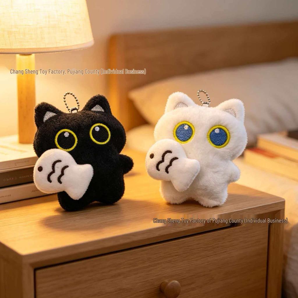 Luo Xiaohei Cat Plush Backpack Accessory & DIY Pendant