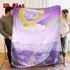 The Fairly World Creative 2D Flat Pattern Flannel Blanket High quality All Seasons Warmth and Comfort Perfect for Christmas Gifts.