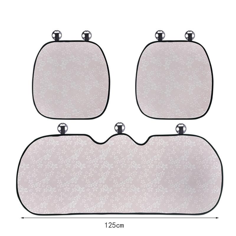Chinese Elegant Jacquard Fabric Car Seat Cushion Cover Breathable Pad Blue/Pink Women Auto Interior Seat Protector