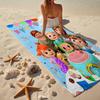 Ultra-Soft Beach Towel with Cocomelon Theme,Ideal for Pool - Camping, Diving - Perfect Travel Essential, Vibrant Beach Towel.