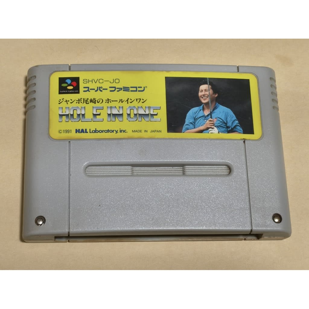 Used Jumbo Ozaki No Hole In One SFC SNES Super Famicom SHVC-JO Tested Working Nintendo Sports HAL Laboratory NTSC-J Super Nintendo Cartridge