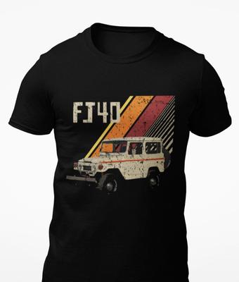 Tricou Bărbați Bumbac, Uscare Rapidă Respirabil, Îmbrăcăminte Casual de Vară FJ40 Land Cruiser 4WD Camion Vintage Tricou Unisex cu Mânecă Scurtă