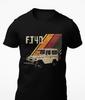 Herren Baumwoll-T-Shirt, Schnelltrocknend Atmungsaktiv, Sommer Freizeitkleidung FJ40 Land Cruiser 4WD Vintage LKW Kurzarm Unisex T-Shirt