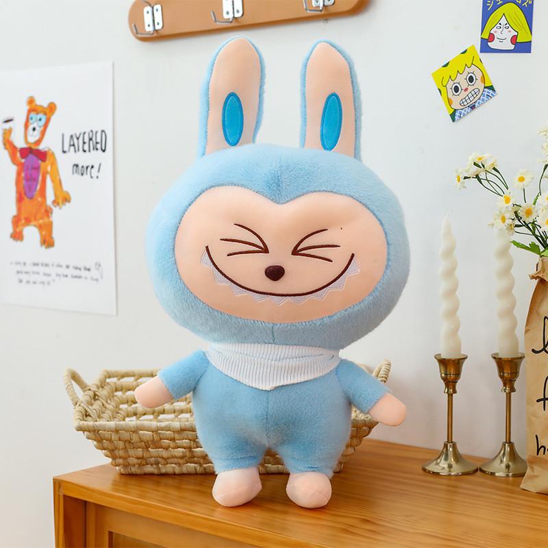 

Multi Rabbit Colored Plush Toy Cartoon Stuffed Doll Decoration Gift Kids 35cm синій