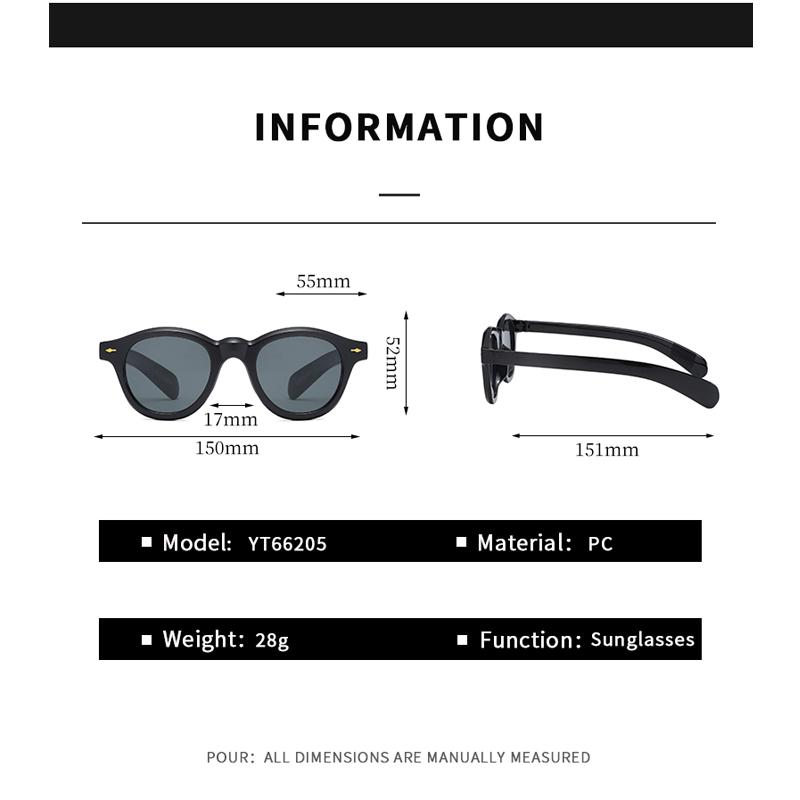 Vintage Classic Round Sunglasses Women Men Vintage Fashion Brand Designer Sun Glasses Outdoor Travel Lady Man Eyewear UV400