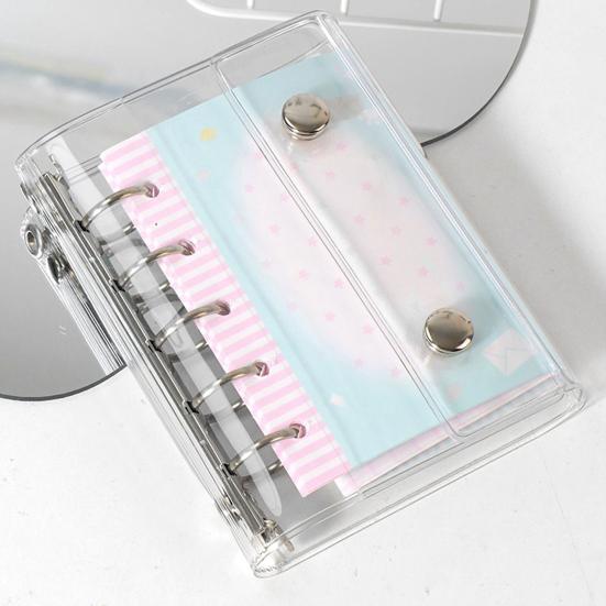 PVC Klarsichthülle M5 A6 A7 Größe 5-Loch Ersatzhülle für Fotokarten und Sticker Rutschfeste Binder-Einlagen DIY Planer