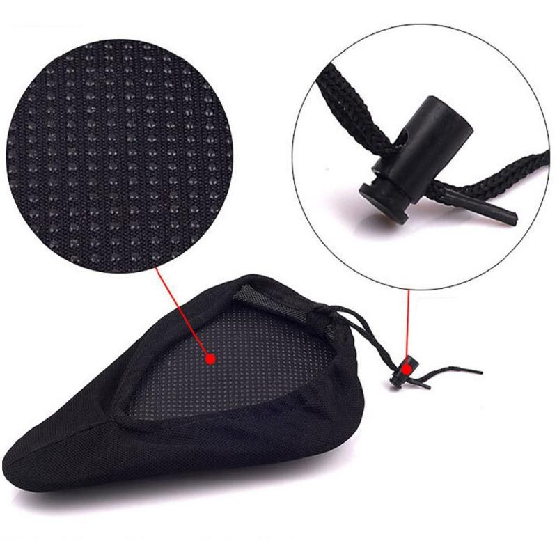 Ergonomic Soft Black Bicycle Seat Cover for Longer Cycling