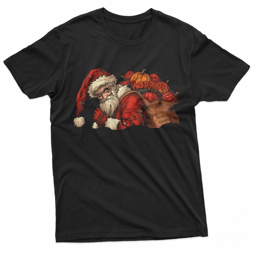 Santa Horror Creepy Christmas Design TShirt Unisex T-Shirt L