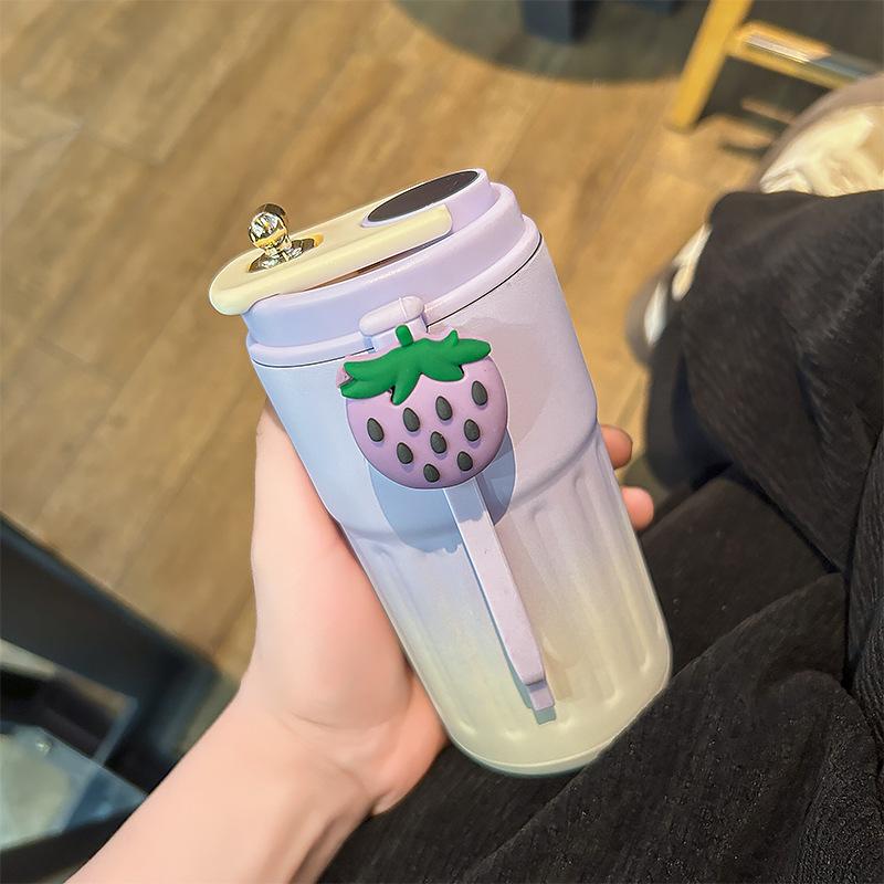 High Value Intelligent Temperature Display Coffee Cup Portable Car Gift Water Cup 111 Stainless Steel Thermos Cup Logo