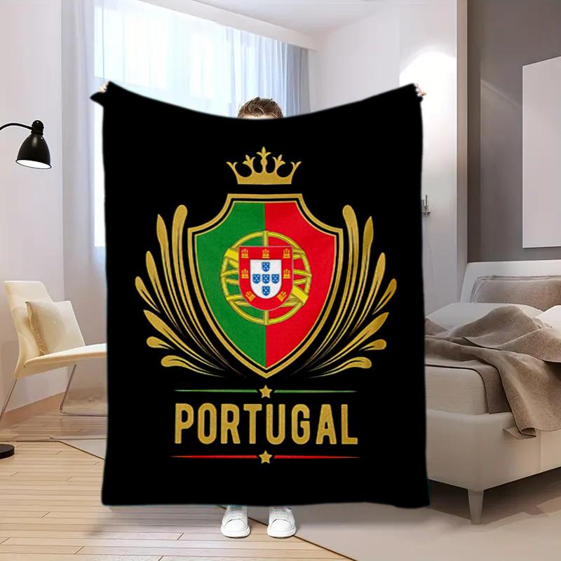 1PC Football pattern blanket, all season lightweight home office outdoor nap multifunctional blanket