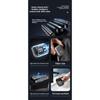 Two-in-one Reciprocating Razor with Digital Display, Magnetic Attachment, Three Blades, Portable Multi-functional Electric Trimmer