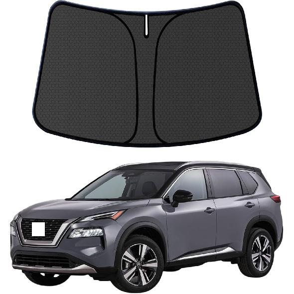 Ized Windshield Sun Shade for Toyota RAV4 -2024 2025 RAV-4 LE XLE Premium Blocks UV Rays Accessories,1:1 Tailored Foldable Thickened Front Window