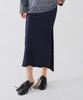 CENTAUR.KR Bias Satin Langes Kleid_Marine