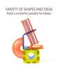 75-Piece Light-Up Magnetic Building Block Toy Set with Ball Bearings
