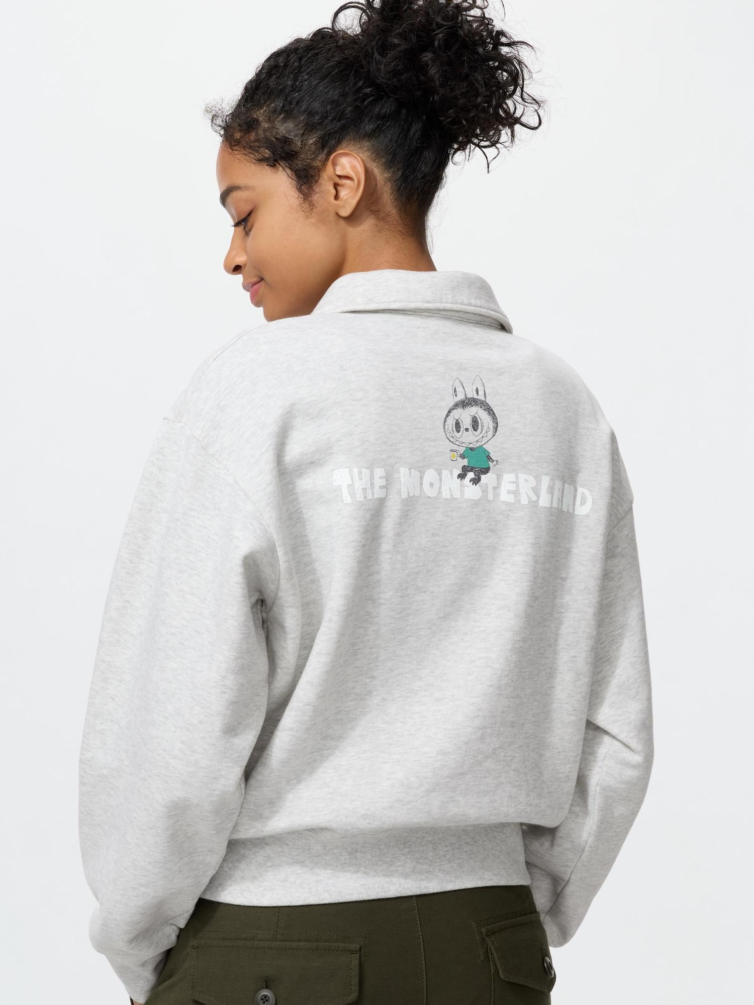 Свитшот Uniqlo Japan Pop Mart с полумолнией 03 GRAY3XL 3090₽