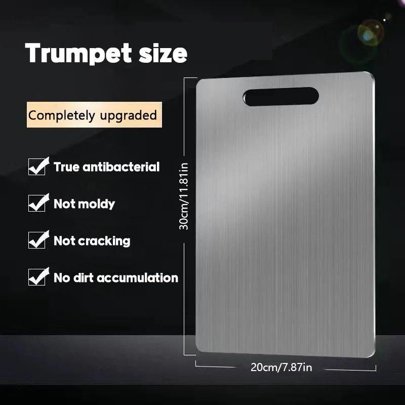 Steel Panel And Chopping Board Kitchen Household Thickened Double Sided Cutting Board Block Kneading Dough Board 316 Stainless