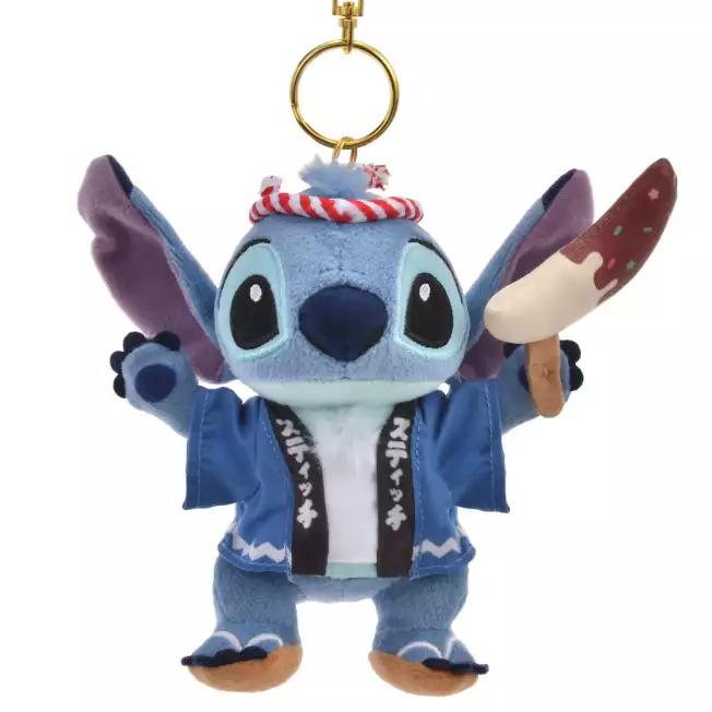 Disney Stitch Plush Keychain Japan Japanese Matsuri NEW Disney Store