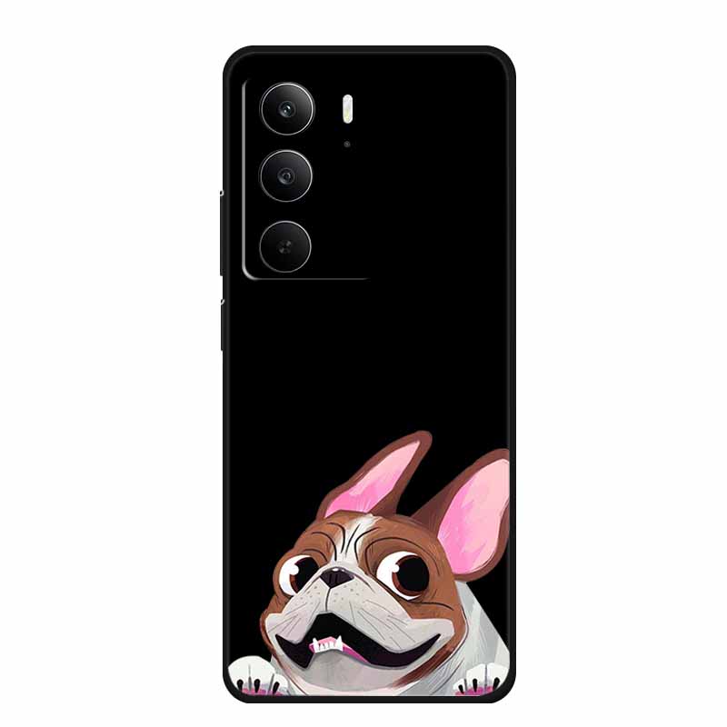 For Realme Narzo 80 Lite 5G Case Narzo80 Lite Coque Cartoon Cat TPU Black Silicone Soft Phone Case For Realme Narzo 80Lite Funda