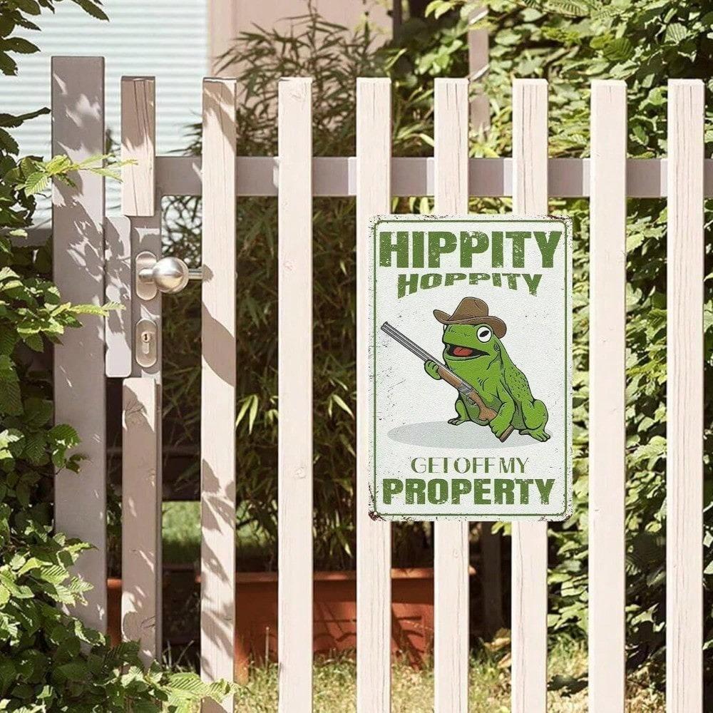 Vintage Frog Metal Sign Bar Garage Wall Decor