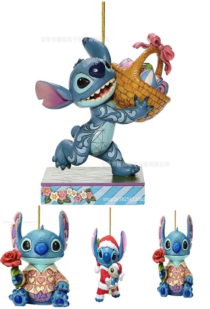 Enchanting Cartoon Anime Stitch Acrylic Pendant Christmas Tree Decoration Diy Crafts