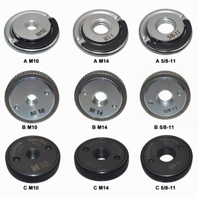 Angle Grinder M14 Thread Inner Outer Flange Nut Quick Release Locking Nut Self-Locking Pressing Plate for Bosch Milwaukee Makita