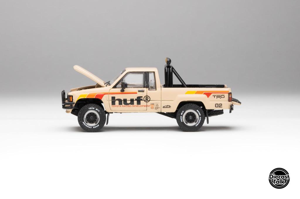 FREESTYLE Gaincorp Products Scale Toyota Hilux SR5 4x4 HUF X DiecastTalk Custom Order Finished Model 1/64 DTGHUF-003