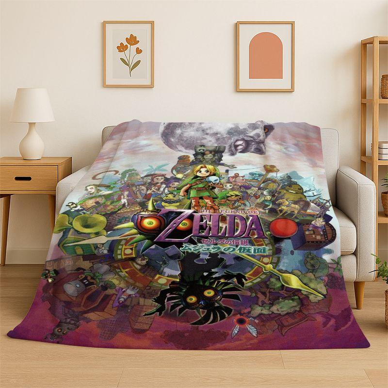 Classic Z-Zelda Cartoon Games Soft Flannel Throw Blanket,Cozy Blanket for Bed,Couch,Sofa,Bedroom,Living Room,Picnic Camping