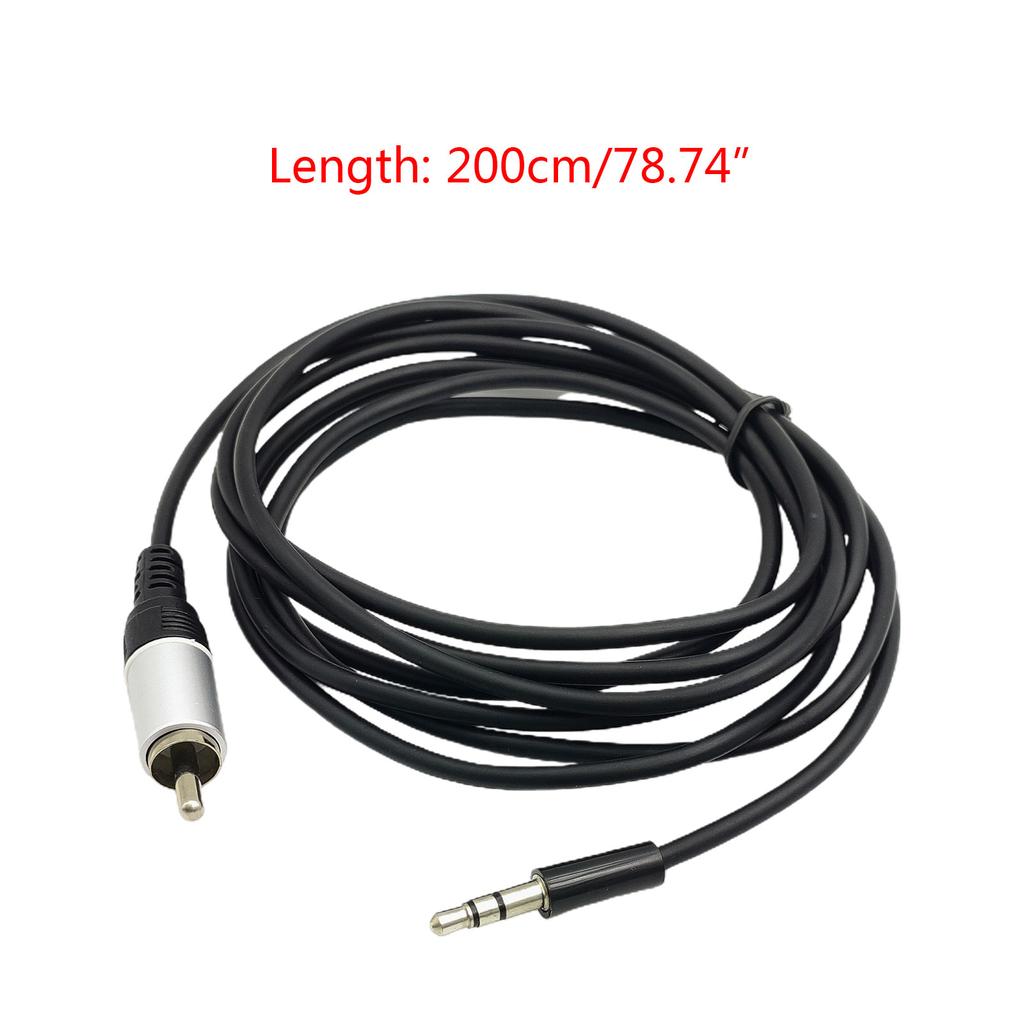 High Quality 2M 3.5mm Jack To RCA Single Plug Audio Cable Enjoy Seamless Audio Transmission Converter Cord Wire