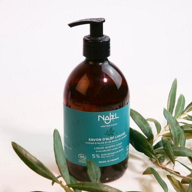 Najel - Organic Aleppo Liquid Soap 5% BLO Original Fragrance - 500ml