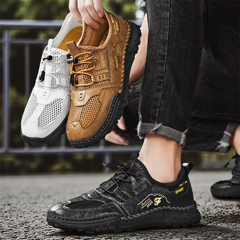 38-48 Men's Casual Sandals Breathable Mesh Shoes Lightweight Running Sneakers