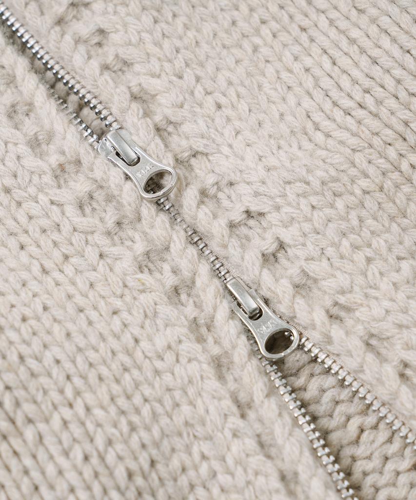 Frizmworks Heavy Cowichan Zip Up Cardigan _ Oatmeal