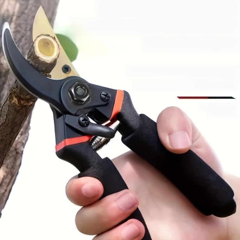 

Профессиональные секаторы из углеродистой стали могут обрезать ветки диаметром 3 миллиметра и длиной 18 дюймов. чёрный