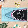 Cartoon Shark'S Mouth Beach Towel Quick-Drying Towel Suitable For Seaside Pool Camping Vacation Yoga For Family Friends Children