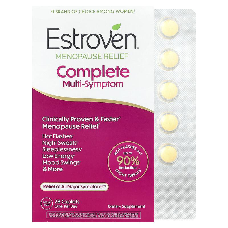 Rworld Wellness Unisex Complete Multi-Symptom Menopause Relief, 28 Caplets