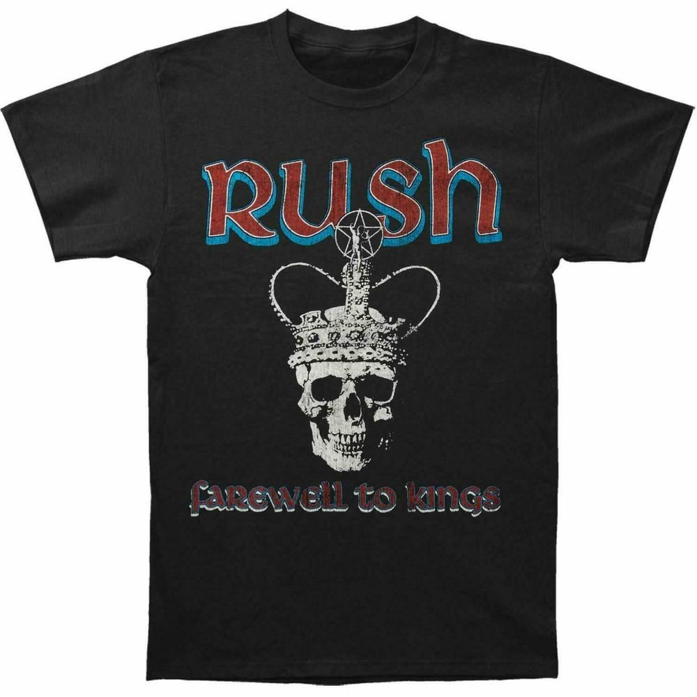 RUSH T-Shirt Farewell To Kings Skull Crown Tee New S-3XL Unisex T-Shirt XXL