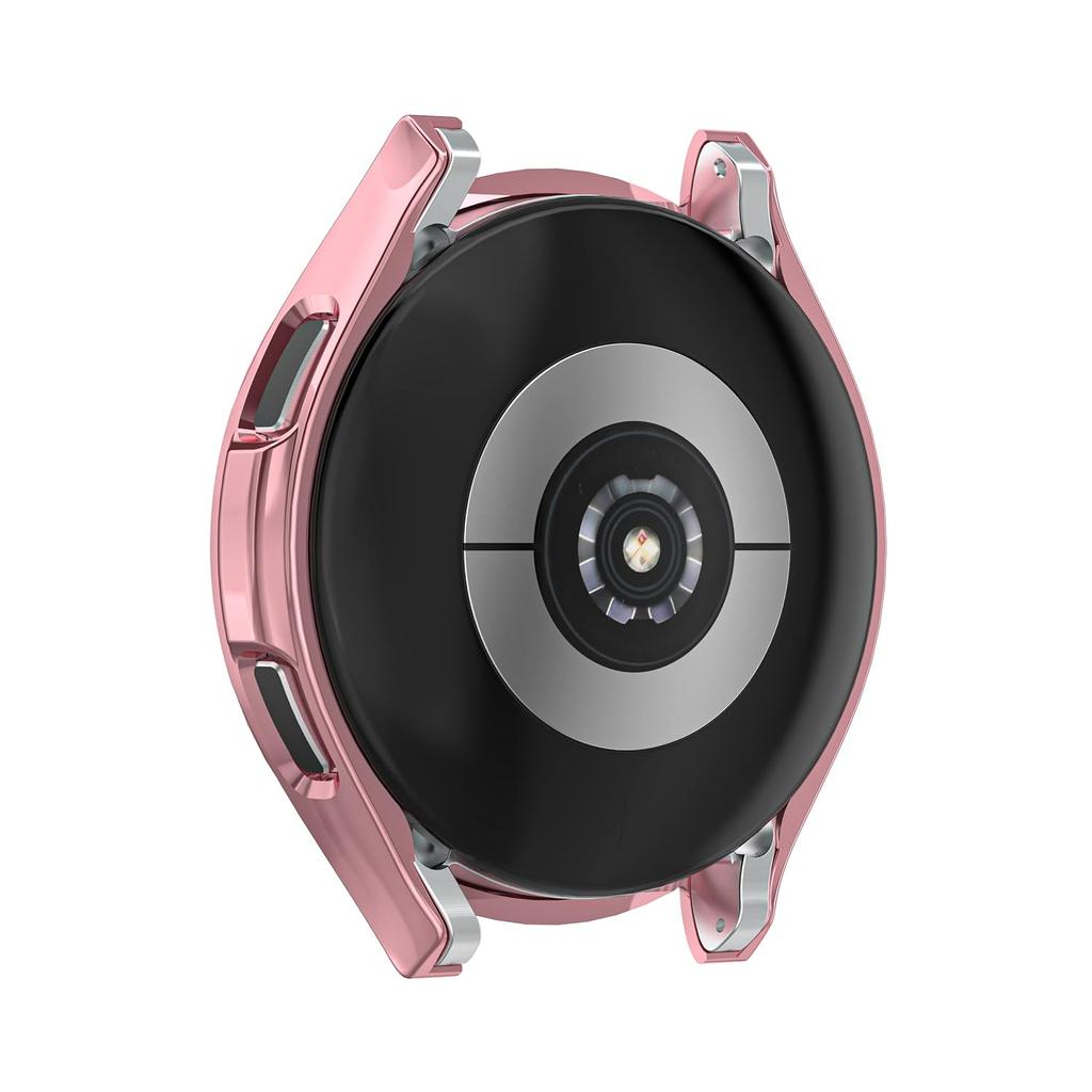 2 PCS Compatible for Samsung Galaxy Watch 4 Classic 42mm Case for Women, Hard PC Edge Bumper Case Bling Crystal Diamond Rhinestones Frame Protective