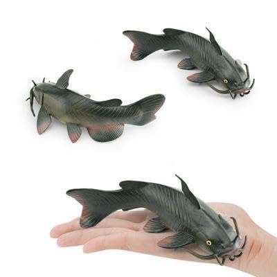 [Nekogamiyama] Wels, Flussfisch, Süßwasserfisch, Figurenmodell, Miniatur-Ornament, Innendekoration, Sammlermodell