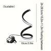 1 Stück Kreative Goldene S-förmige Dreifarbige Licht USB-betriebene Schreibtischlampe Dekoration