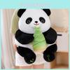 With Bamboo Panda Shoots Plush Toy Cartoon Stuffed Doll Decoration Kids Gift