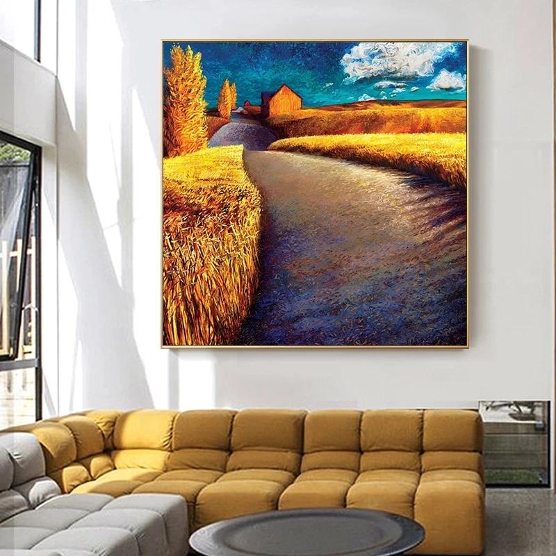 Famous Van Gogh Oil Paintings On Canvas Wall Art Poster and Prints Abstract Landscape Picture for Living Room Home Decor Cuadros