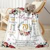 70th Birthday Celebration flannel,Lightweight,Flannel Blanket,Comfortable Blanket, Sofa Blanket, gift blankets,Holiday gift blanket Blankets